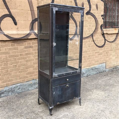 Steel and Glass Apothecary Cabinet 